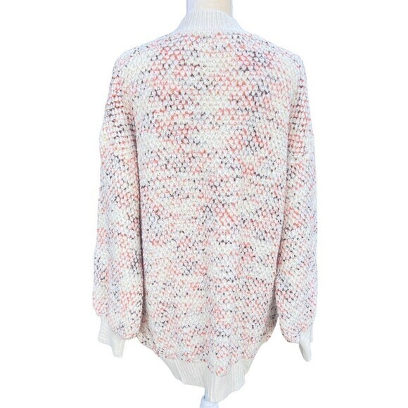 BOHME. Women's Open Front Cardigan XL Acrylic/ Nylon/Polyester Two Pockets Ivory - Picture 16 of 16